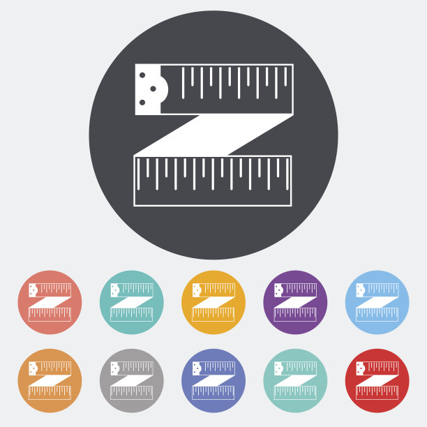 厘米图标。图片下载