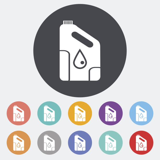 发动机油的图标罐。图片下载