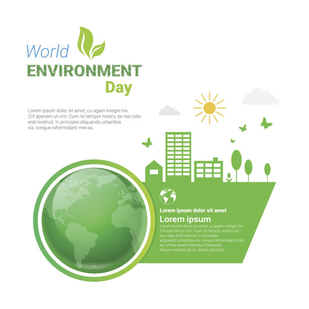 世界环境日生态保护节日贺卡图片下载