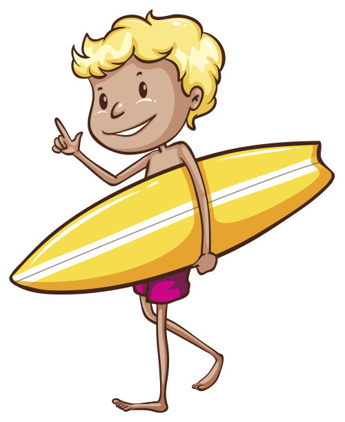 男孩冲浪图片下载