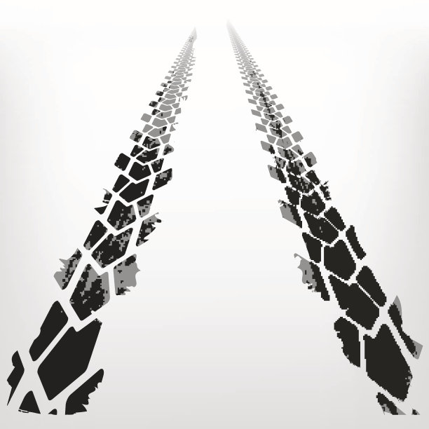 汽车轮胎的痕迹图片下载