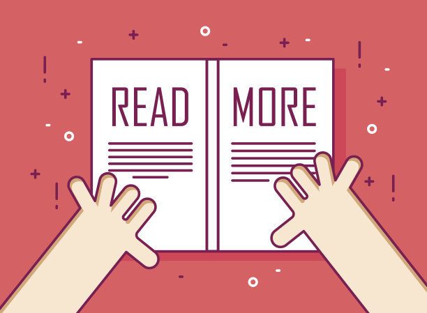 与书。阅读更多。细线平卡设计。向量的教育背景图片下载