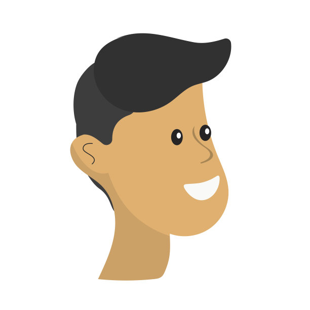 发型时尚的快乐男士头像图片下载