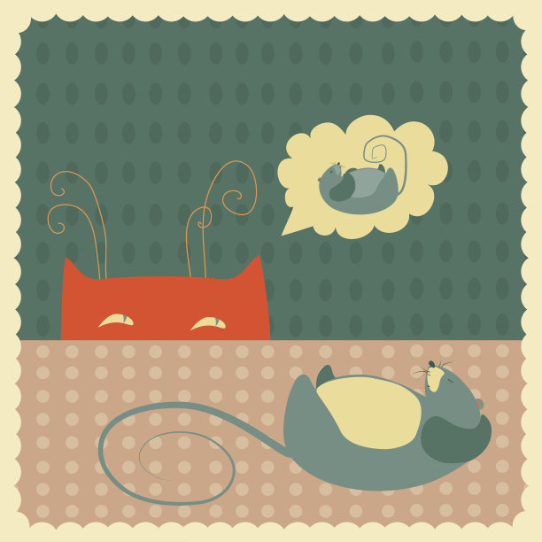 偷偷看老鼠的猫图片下载