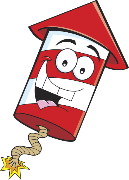 卡通爆竹。图片下载