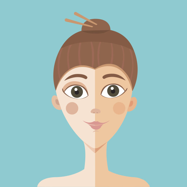 美丽的皮肤。女人的脸图片下载