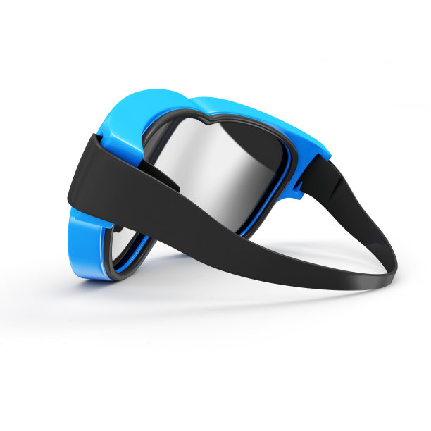 冬季运动眼镜滑雪孤立在白色背景图片下载