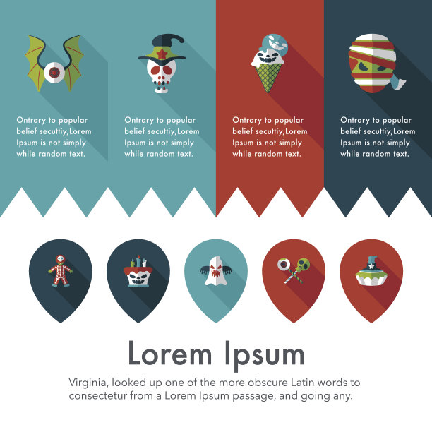 万圣节派对图标集快乐图片下载