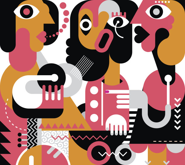 三个女人的肖像图片下载