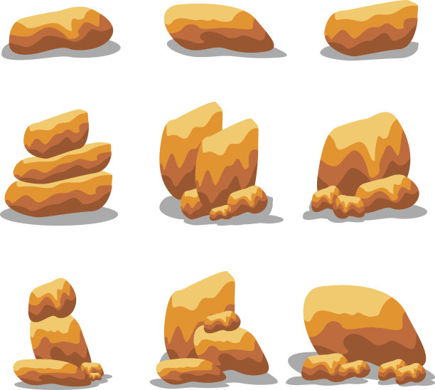 元素石集合向量图片下载