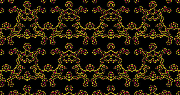 装饰华丽抽象对称格子非洲图案图片下载