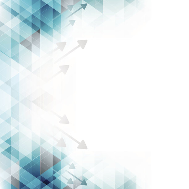 抽象矢量马赛克背景与箭头和几何三角形形状。素材图片