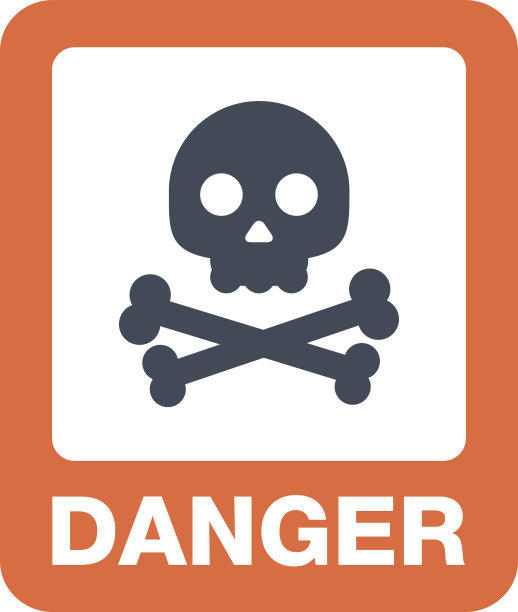 注意图标，危险按钮和警告标志。图片下载