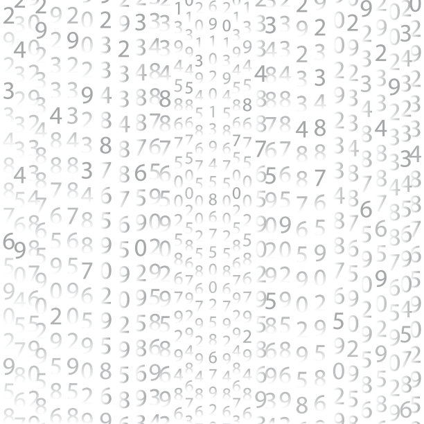 矩阵概念黑白背景与数字屏幕。图片下载