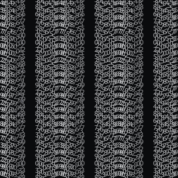 矩阵概念黑白背景与数字屏幕。图片下载