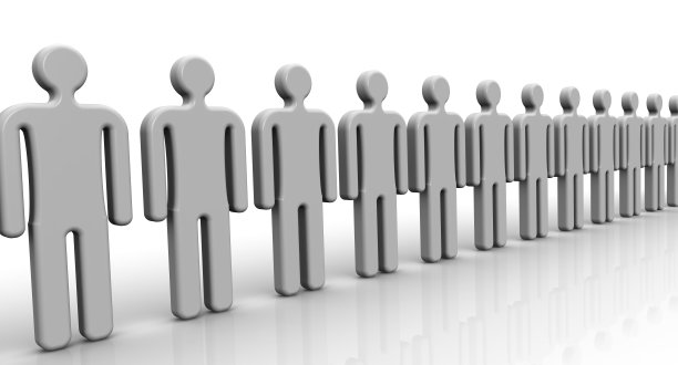 象征着人们排成一排图片下载