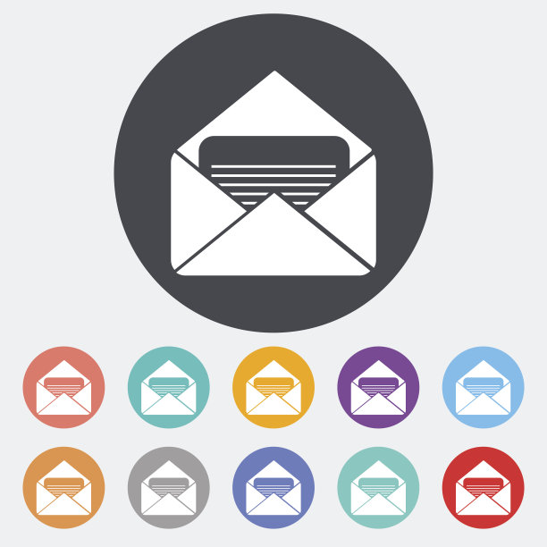 信封平图标。图片下载