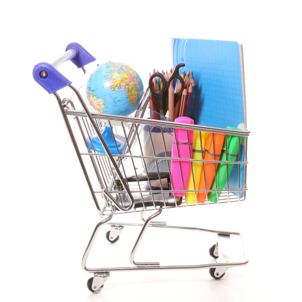 学校设备在购物车中图片下载