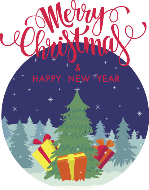 圣诞卡和新年卡图片下载