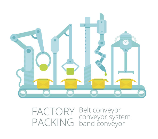 输送机工厂包装图片下载