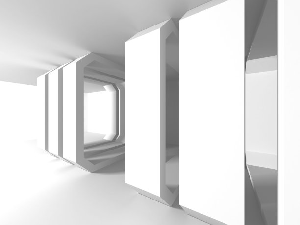 抽象现代白色建筑背景图片下载