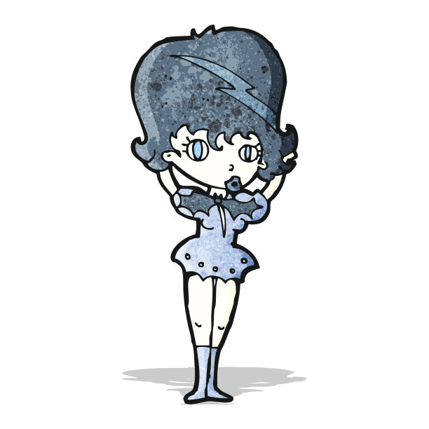 卡通吸血鬼的女孩图片下载