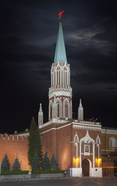 莫斯科克里姆林宫的尼古拉斯卡娅塔图片下载