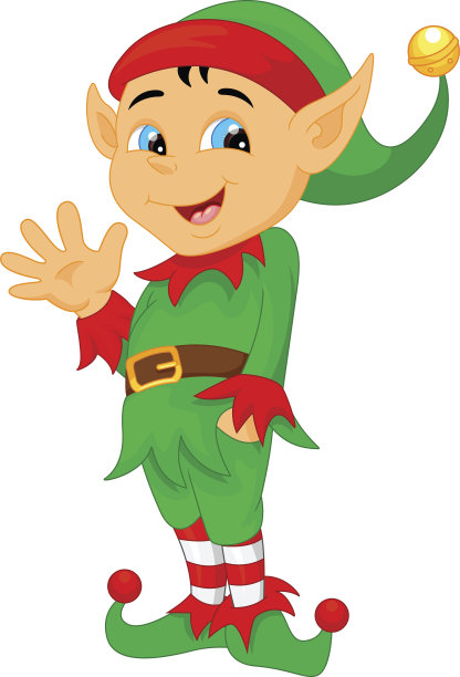可爱的小精灵挥手图片下载