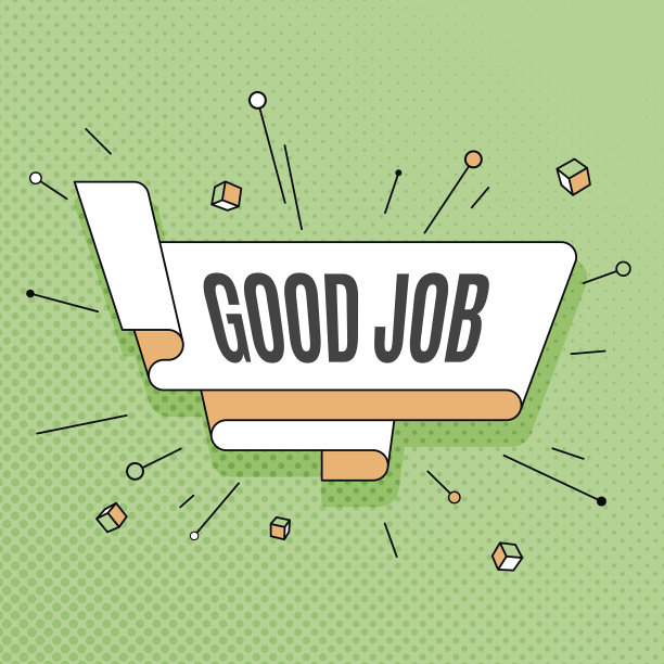 好工作。复古设计元素在波普艺术风格上的半色调彩色背景。图片下载