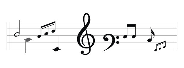 音乐的音符素材图片