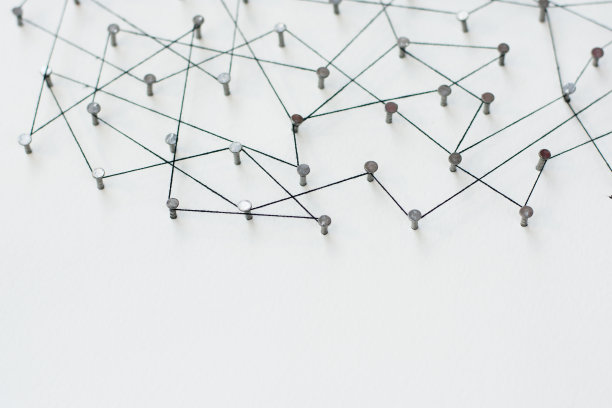 连接的实体。网络，网络，社交媒体，互联网公司图片下载