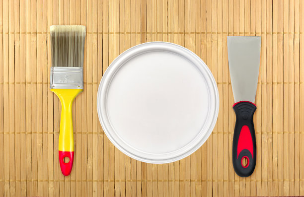 家居装修用油漆工具。有创意的照片。图片下载