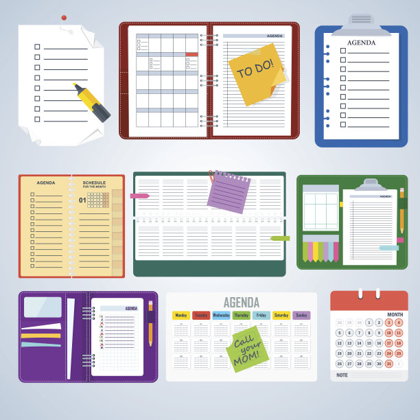 议程记录本图片下载