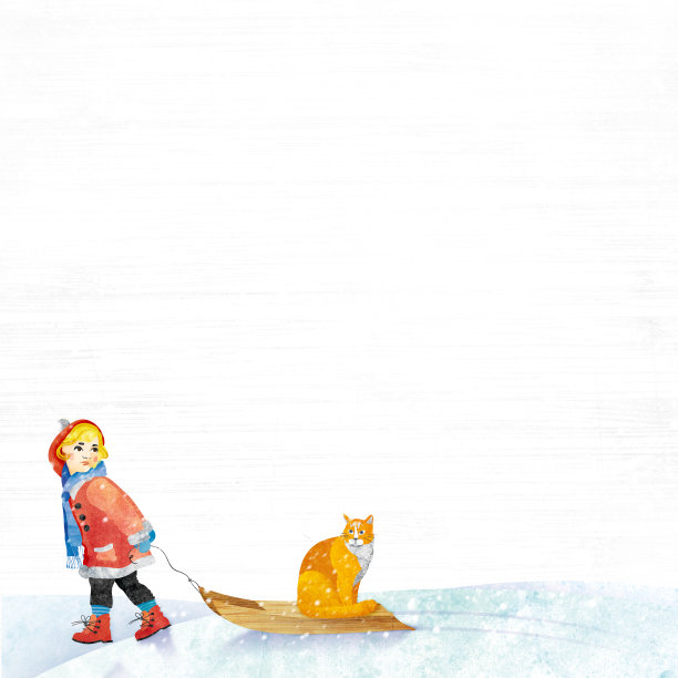 女孩和猫图片下载