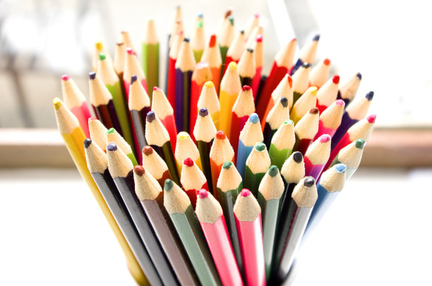 涂色铅笔侧视图图片下载