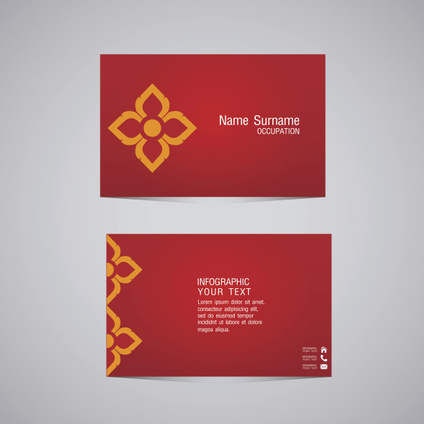 向量抽象创意名片图片下载