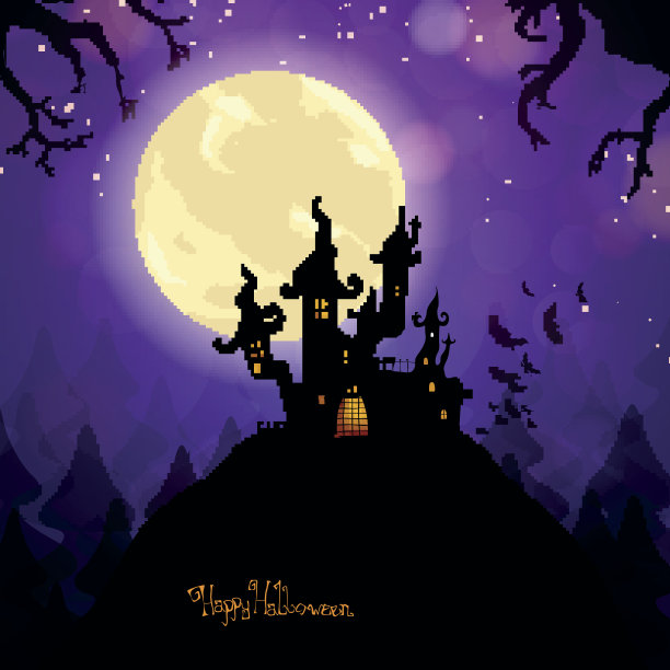 向量万圣节设计图片下载