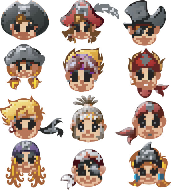 设定卡通海盗头图片下载