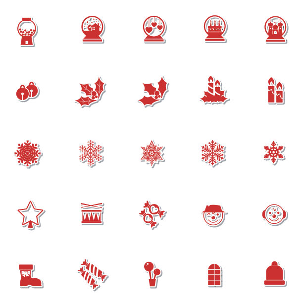 派对和庆祝图标集图片下载