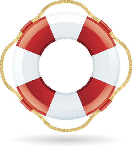 救生圈图标孤立在白色图片下载