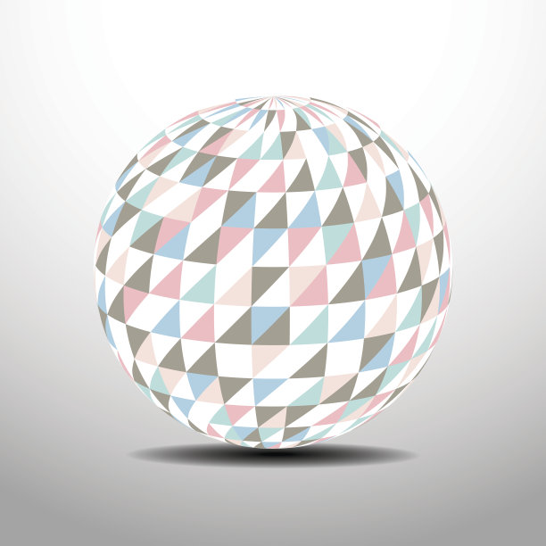 五彩缤纷的装饰球。抽象的矢量图。图片下载