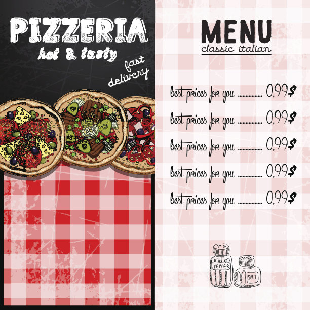 餐厅菜单模板图片下载