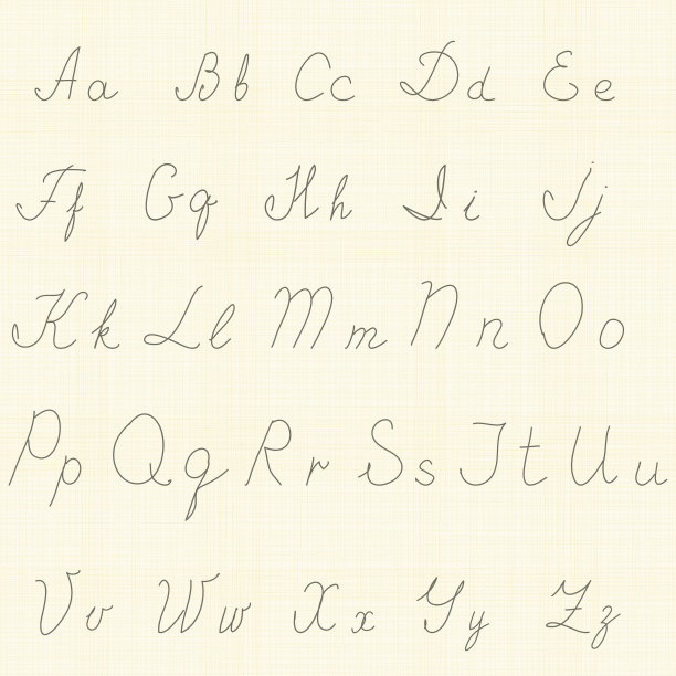 手绘复古字母表纹理背景图片下载