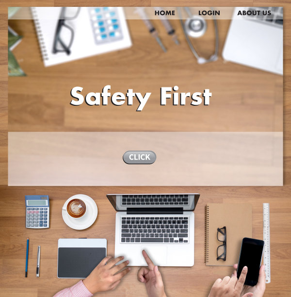 安全第一警告具体保护注意小心安全风险图片下载