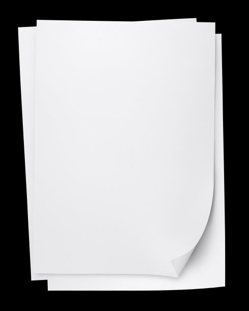 三张纸孤立的黑色图片下载