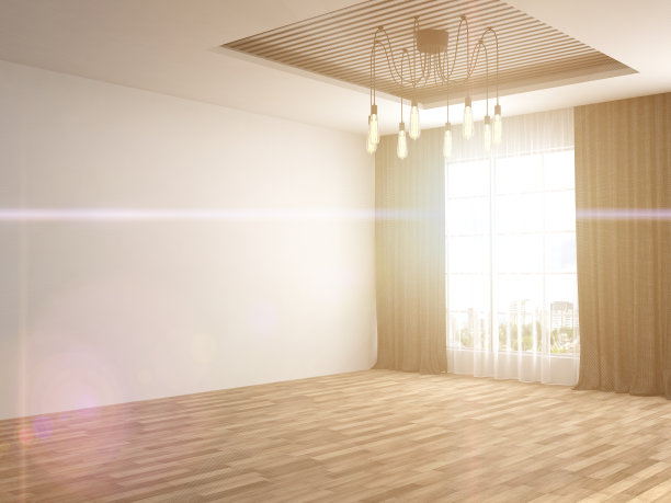 内部有大窗户。三维演示图片下载