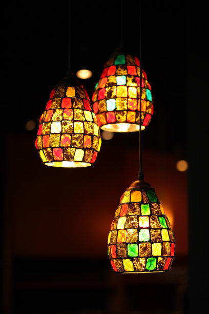 华丽的玻璃灯图片下载