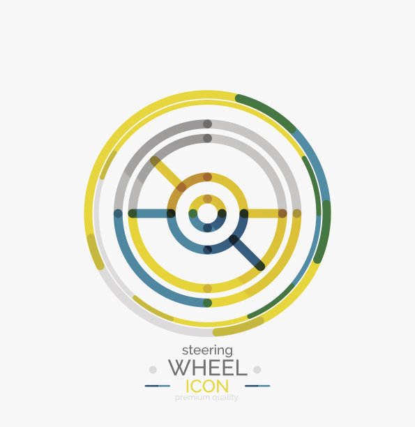 汽车方向盘图标图片下载