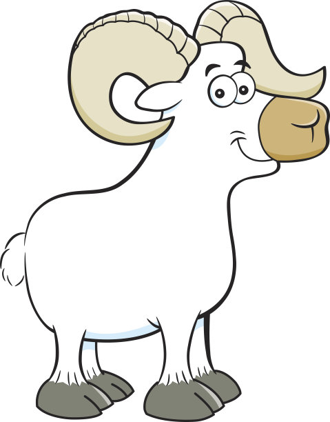 卡通微笑的ram。图片下载