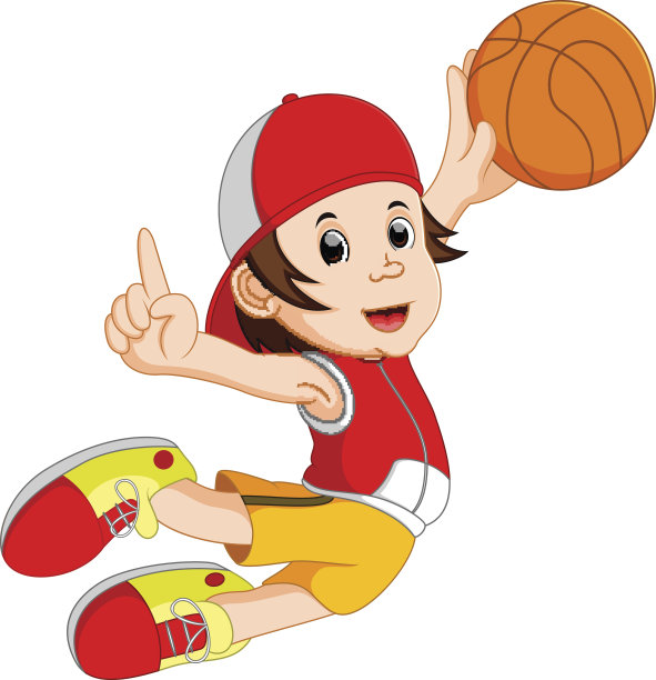 卡通的篮球运动员图片下载